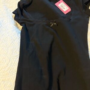 Edikted Black Lace Trim Top XS NWT